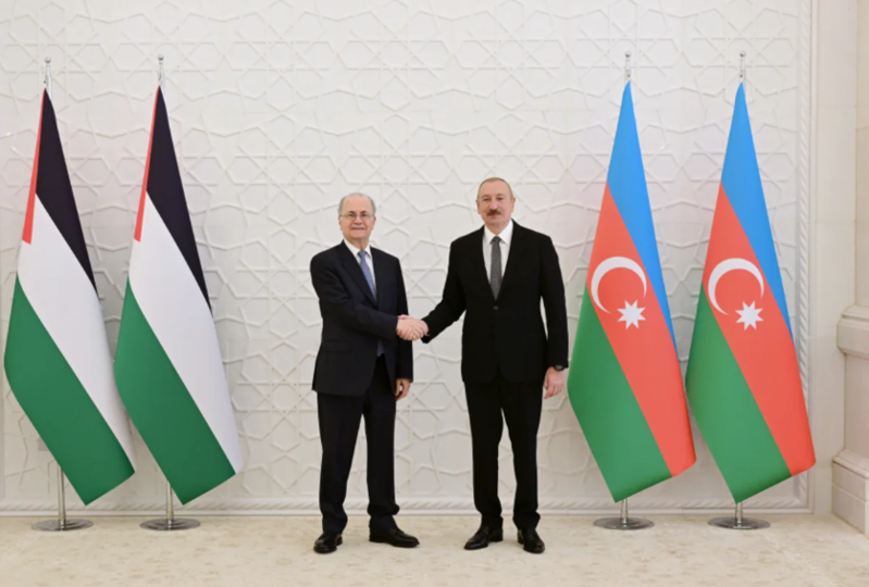 İlham Əliyev Fələstinin Baş naziri Məhəmməd Mustafanı qəbul etdi
