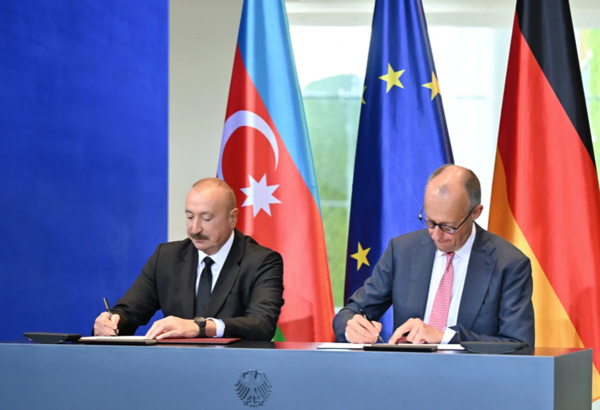 Azərbaycan və Almaniya arasında strateji tərəfdaşlıq gündəliyi üzrə Birgə Bəyannamə imzalandı