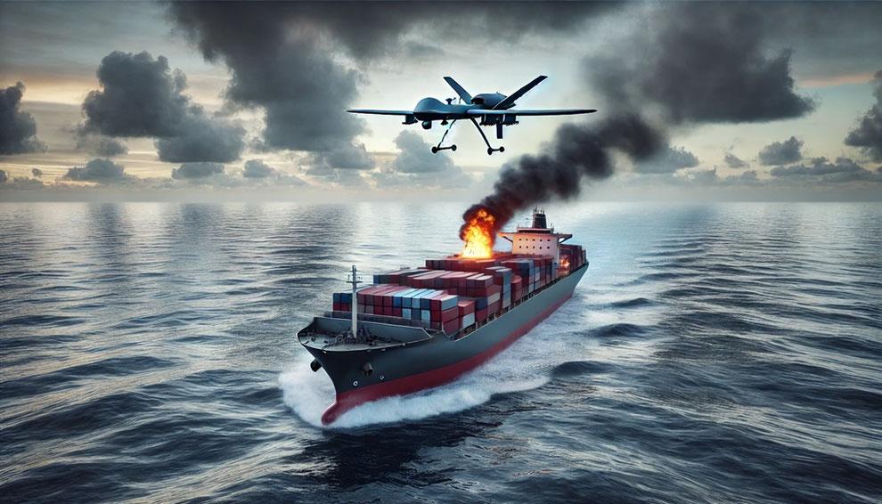 Azərbaycanlı dənizçilərin olduğu yük gəmisinə Odessa yaxınlığında PUA hücumu
